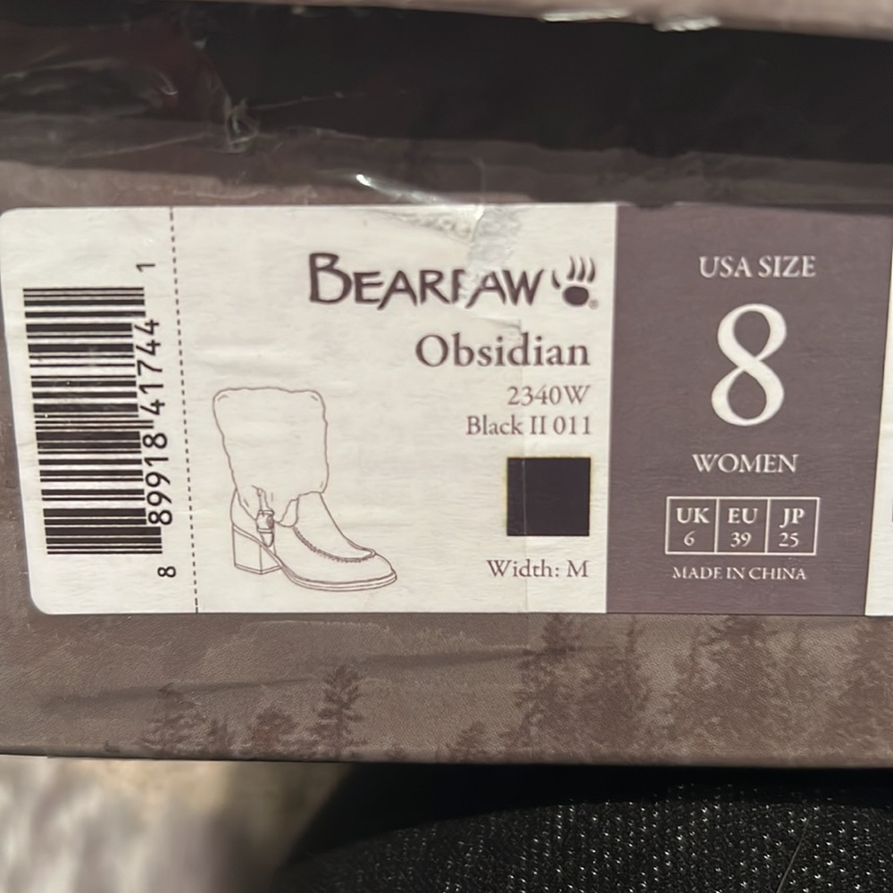 BearPaw Black Suede & Shearling Mid-Calf Boots - Picture 9 of 10